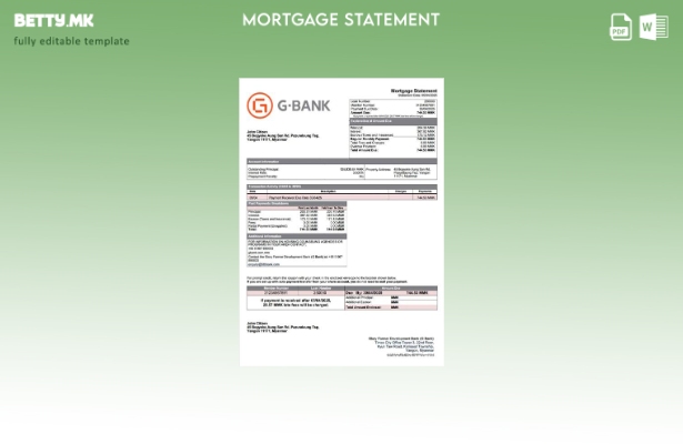 модерен стил Мјанмарска слава на банка за развој на фармери (Г банка) за хипотек